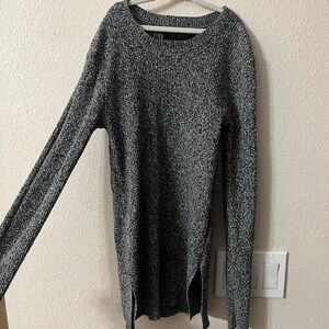 All Saints Charcoal Knit Pullover